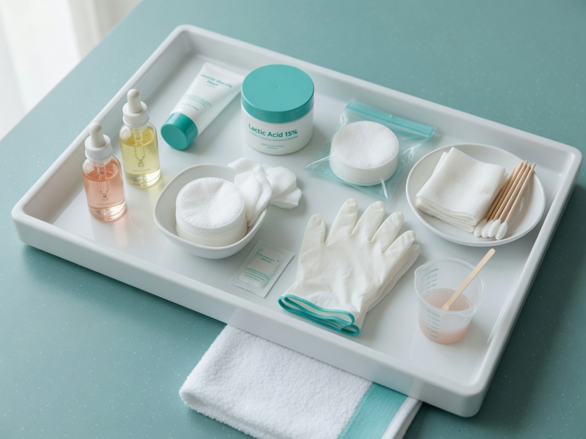 Chemical peels cosmetology treatment