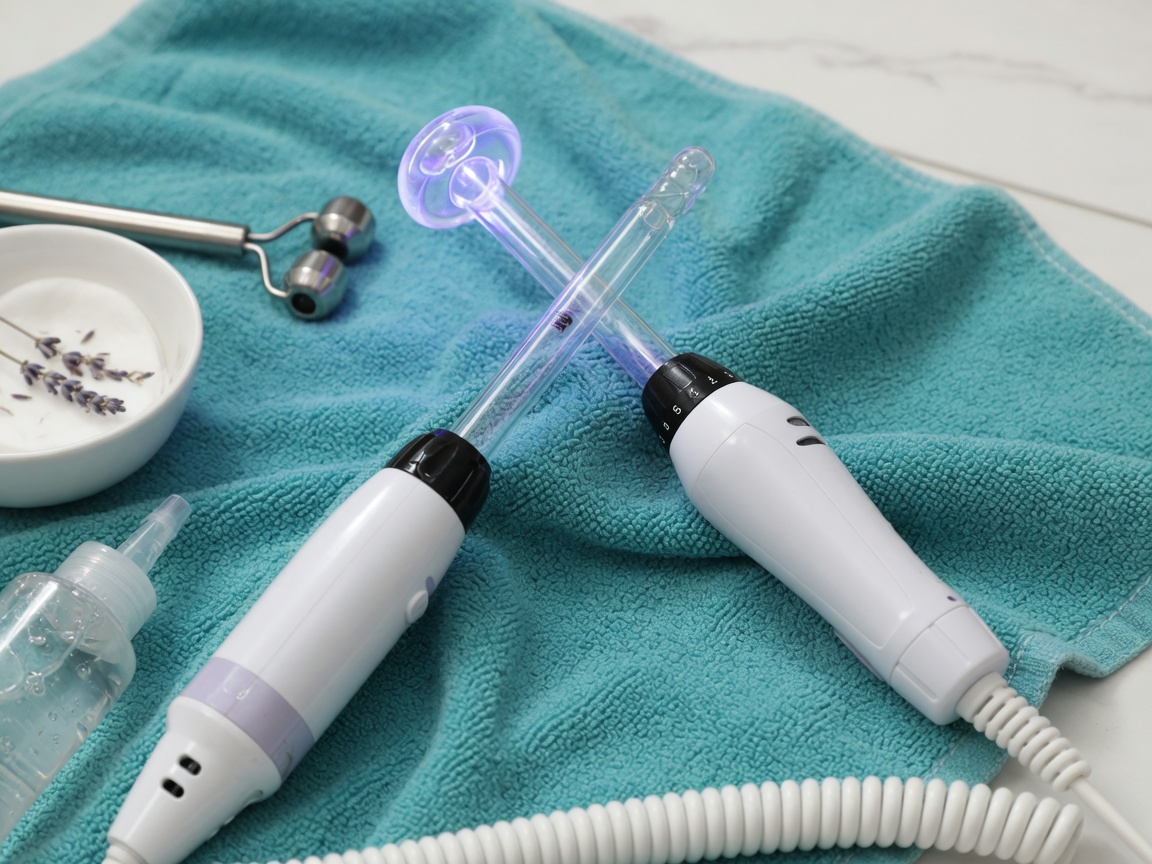 High frequency facial treatment